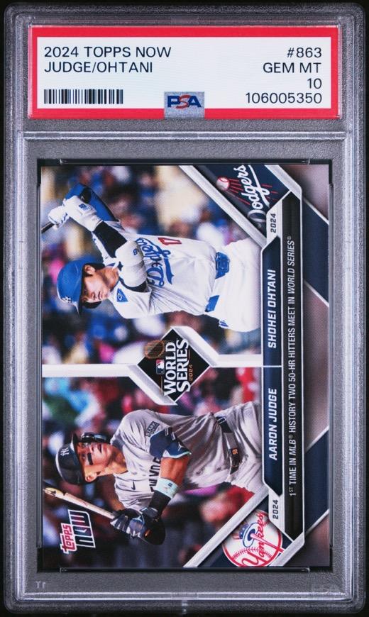 Graded sports card slab