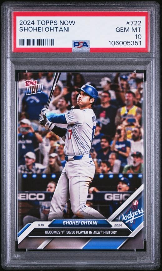 Graded sports card slab