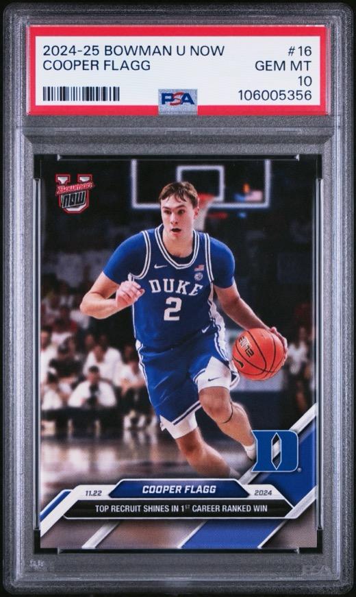 Graded sports card slab