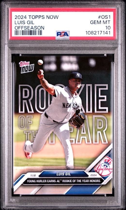 Graded sports card slab